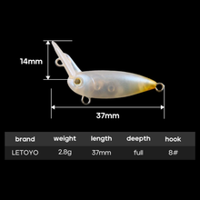 Load image into Gallery viewer, Top water Crankbait 3.7cm 2.8g CNC