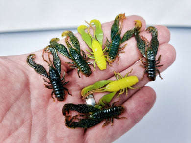 LMAB Finesse Filet Craw 4, 7 and 10cm - Fishing Lures Ltd