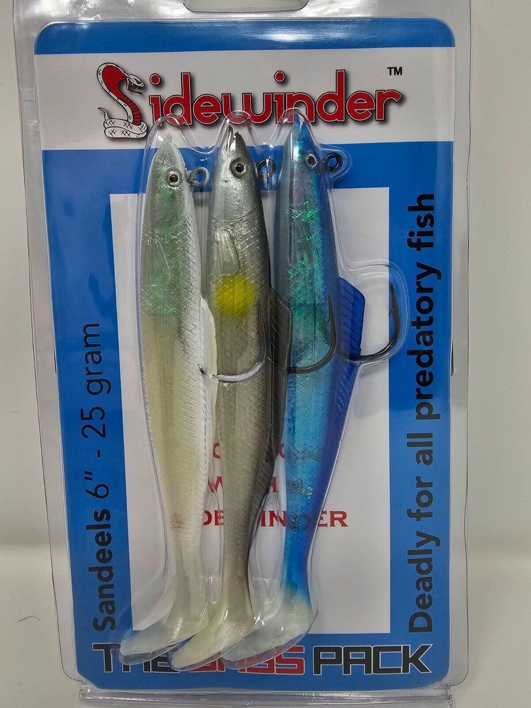 Sidewinder Lures Super Solid - 4 or 6 inch - Fishing Lures Ltd