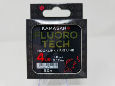 Kamasan Fluoro Tech 50m - Fluorocarbon Leader - Fishing Lures Ltd