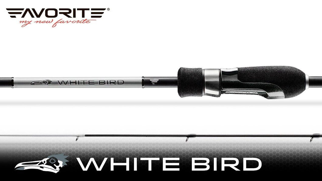 Favorite White Bird 2020 Spinning Rod - 1.5-7g 7ft 3in WBR1-732UL