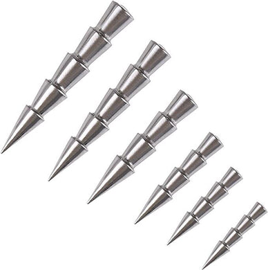 Tungsten Pagoda Nail Sinkers 10 Pack - Fishing Lures Ltd