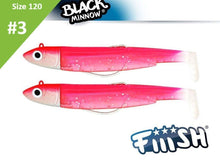 Load image into Gallery viewer, Fiiish Black Minnow Size 3 - Double Combo Packs - Fishing Lures Ltd
