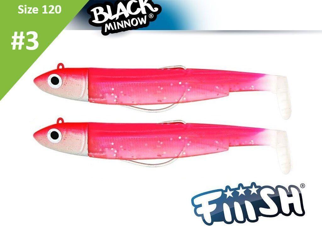 Fiiish Black Minnow Size 3 - Double Combo Packs - Fishing Lures Ltd