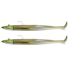 Load image into Gallery viewer, Fiiish Crazy Sandeel Paddle Tail - Double Combo Pack - Sandeel Fishing Lures - Fishing Lures Ltd
