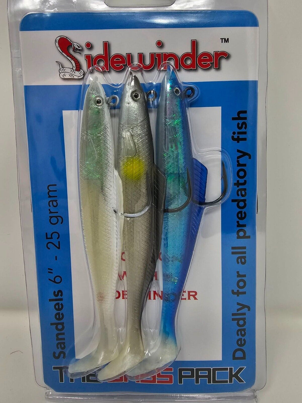 Sidewinder Lures Super Solid - 4 or 6 inch - Fishing Lures Ltd