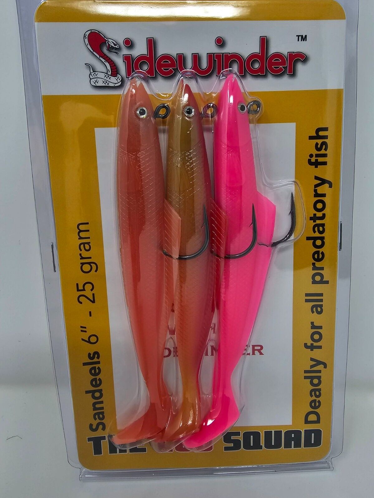 Sidewinder Lures Super Solid - 4 or 6 inch