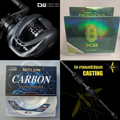 BFS Combo Dark Wolf Ultra KF-50 and LMAB La Moustique 2-10g 198cm Rod + Line - Fishing Lures Ltd