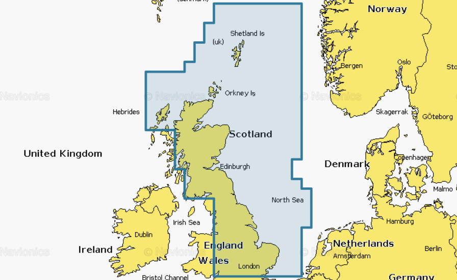 Navionics Plus Regular Charts - UK - Fishing Lures Ltd